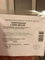 Chiffonnade lomo séché