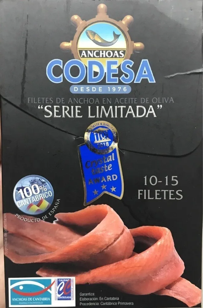 Filetes de anchoa en aceite de oliva