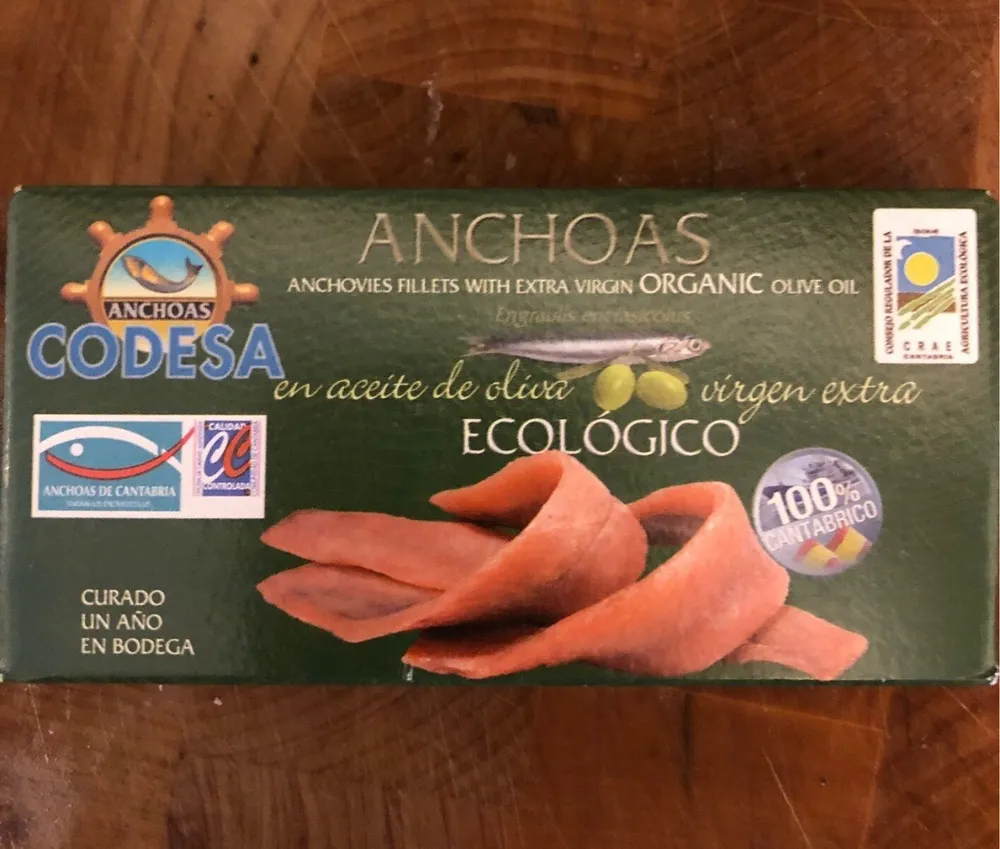 Anchoas en aceite de oliva