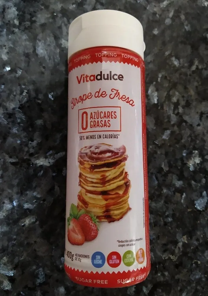 Sirope de fresa 0 azúcares Vitafulce