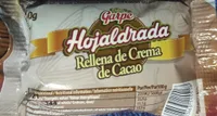 hojaldrada rellena de crema de cacao