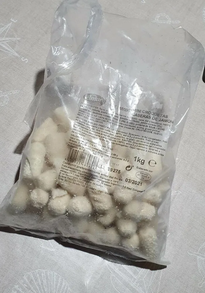 Croquetas congeladas caseras de jamón