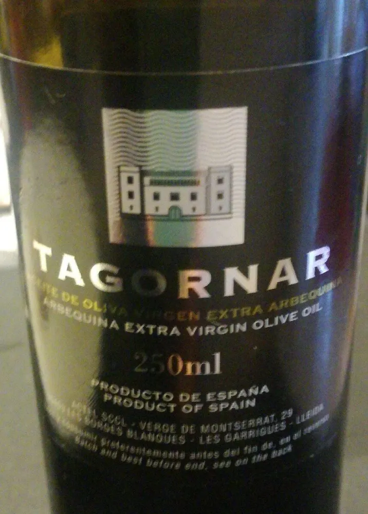 Aceite de oliva virgen extra arbequina
