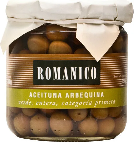 Aceituna arbequina verde entera categoría primera