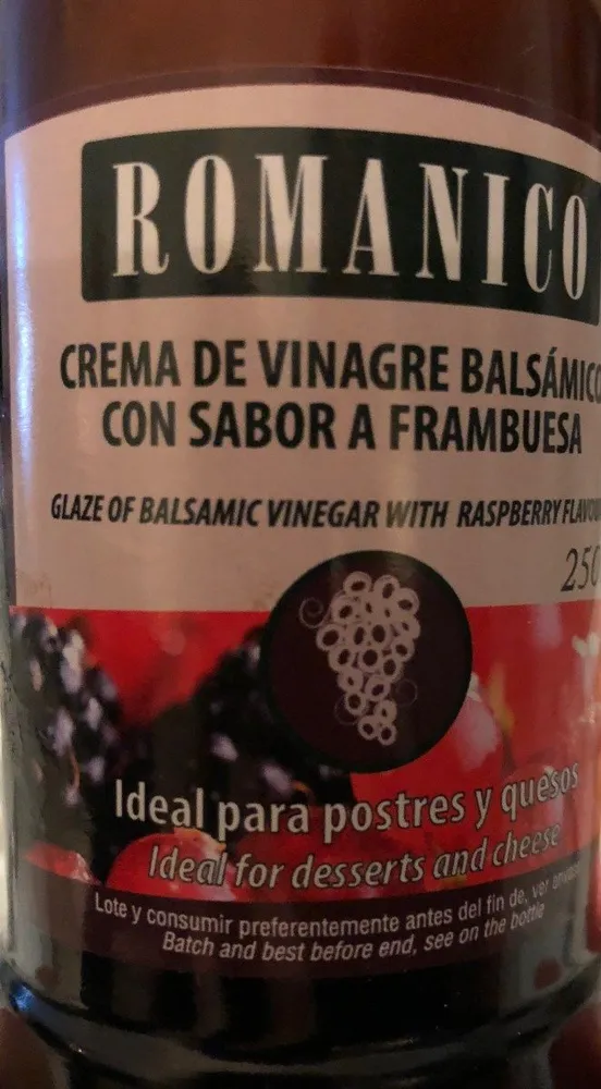 Crème de vinaigre balsamique framboise