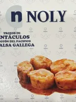 Trozos de tentáculos de potón del Pacífico en salsa gallega