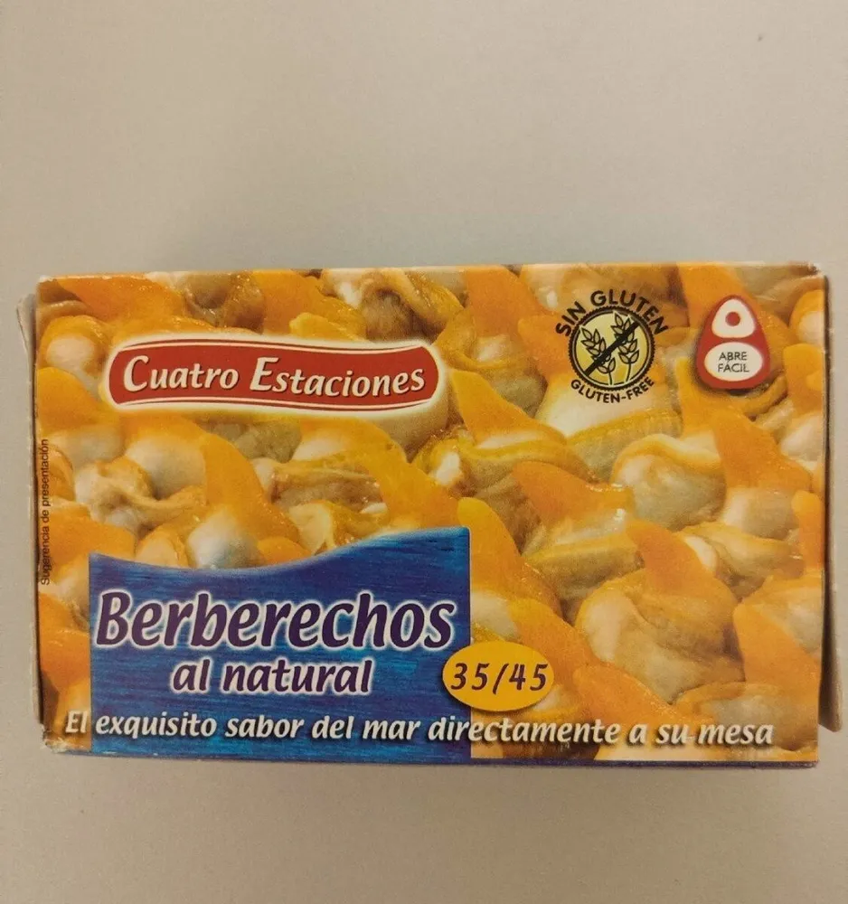 Berberechos al natural