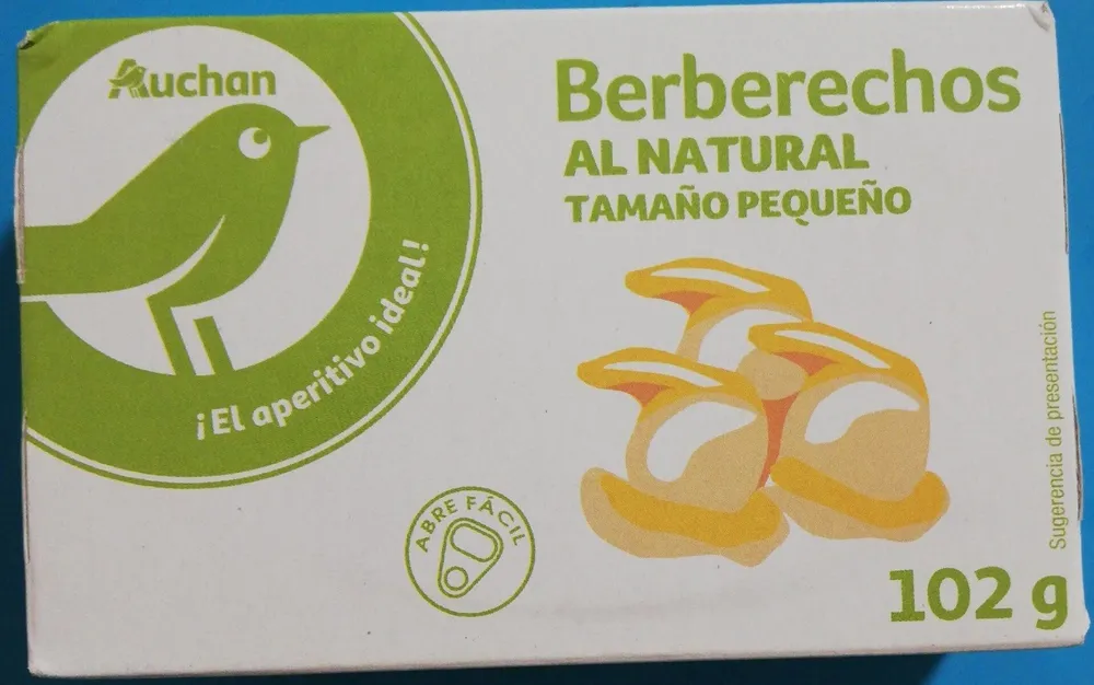 Berberechos al natural