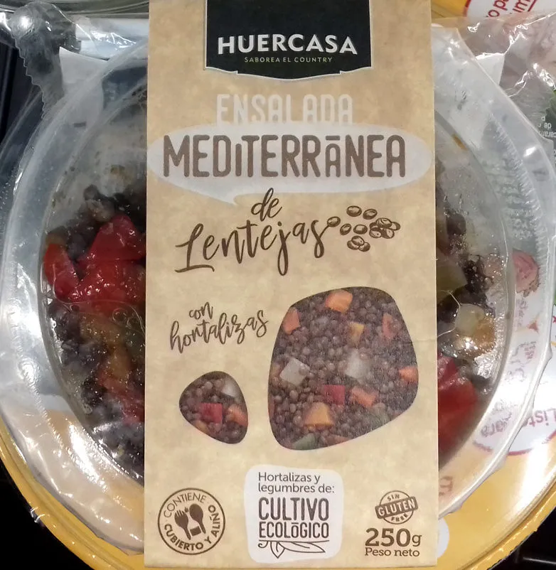 Ensalada mediterránea de lentejas