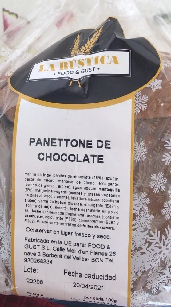 Panettone de chocolate