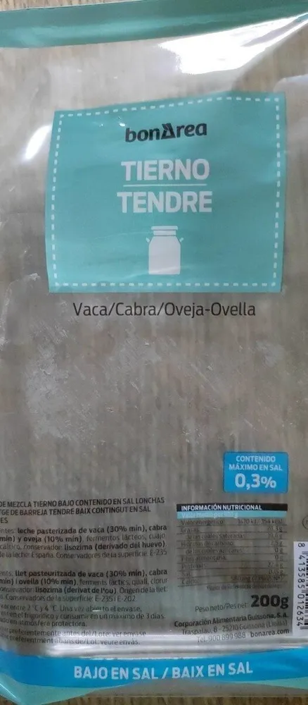 Queso tierno vaca-cabra-oveja