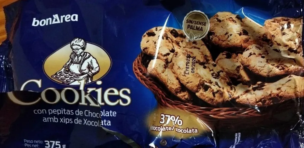 Cookies con pepitas de chocolate