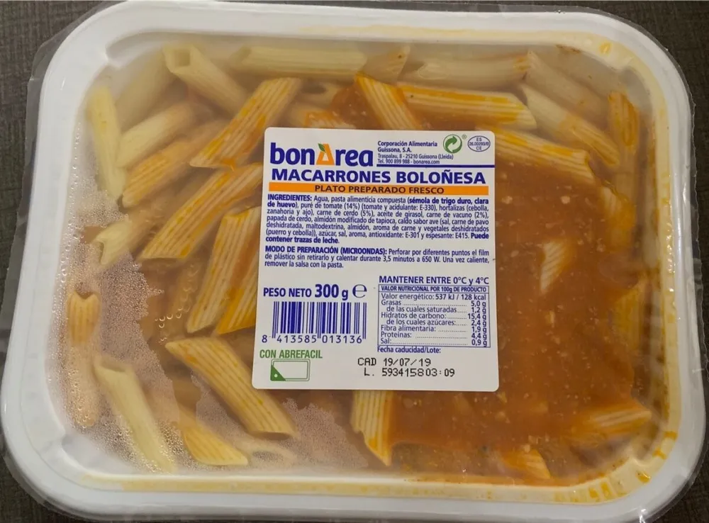 Macarrones Boloñesa