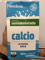 Leche semidesnatada calcio