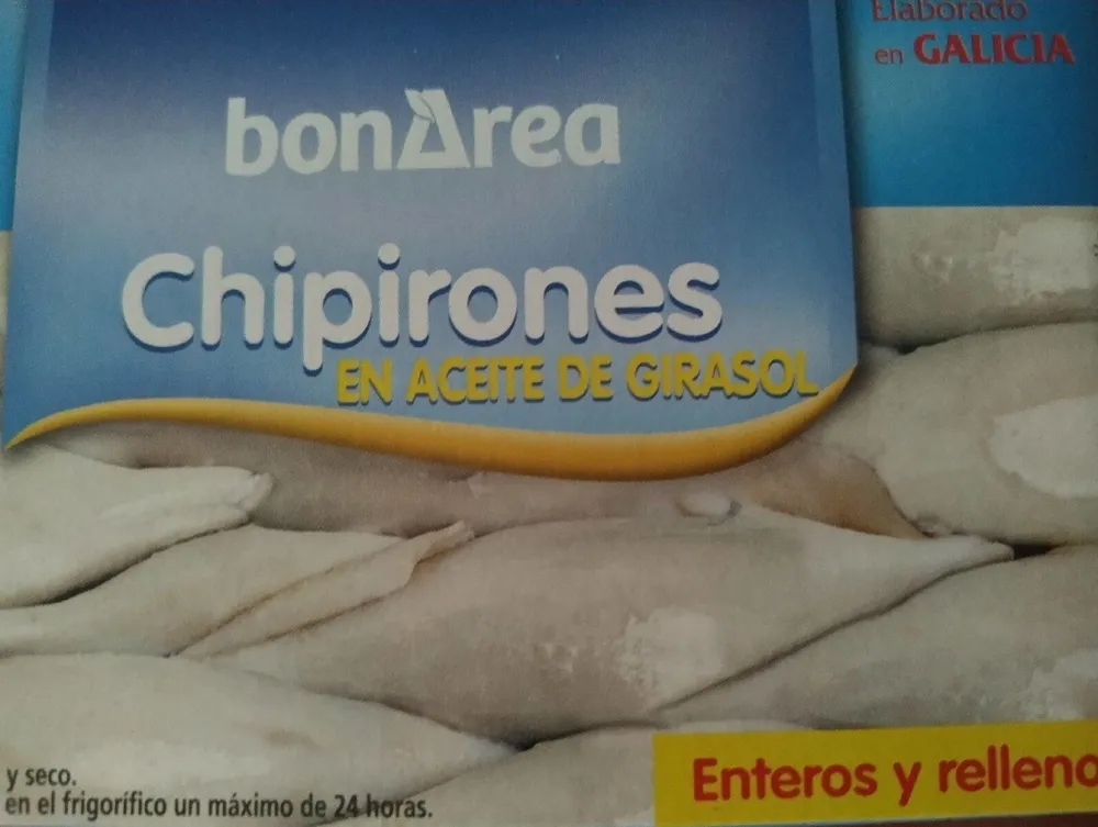 Chipirones en aceite de girasol