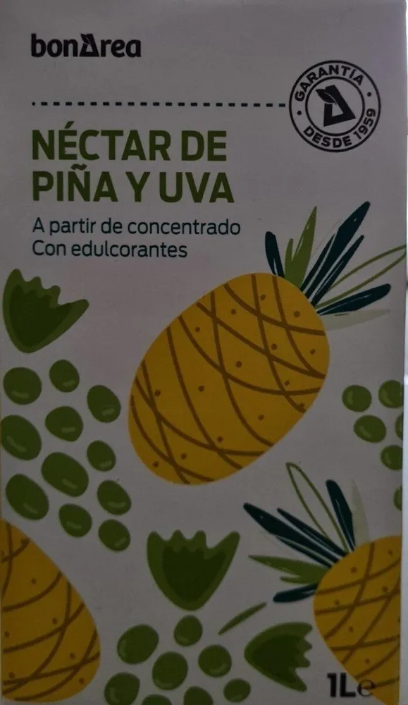 Néctar de piña y uva