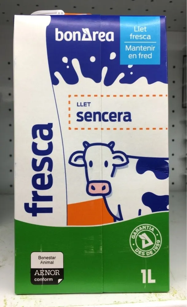 Leche entera fresca