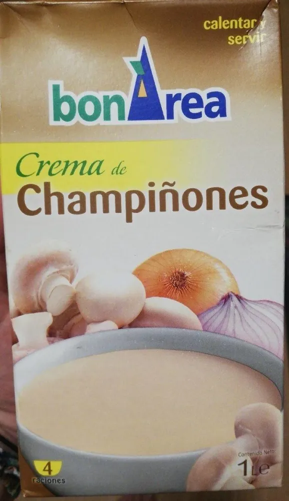 Crema de champiñones