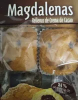 Magdalenas Rellenas de Crema de Cacao