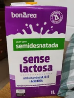 Leche sin lactosa semidesnatada