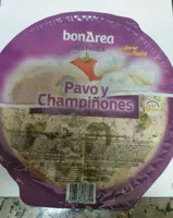 Pizza pavo y champiñones
