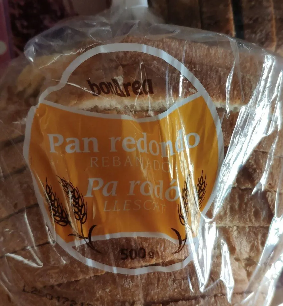 Pan redondo rebanado