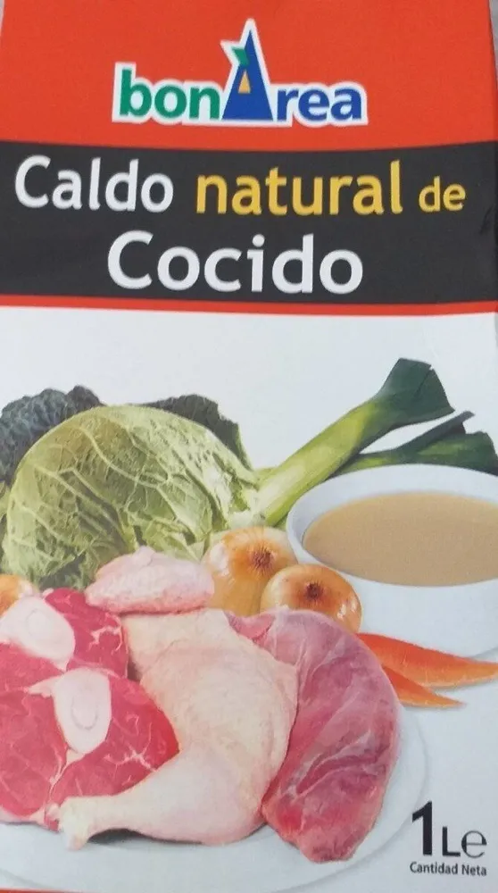 Caldo natural de cocido