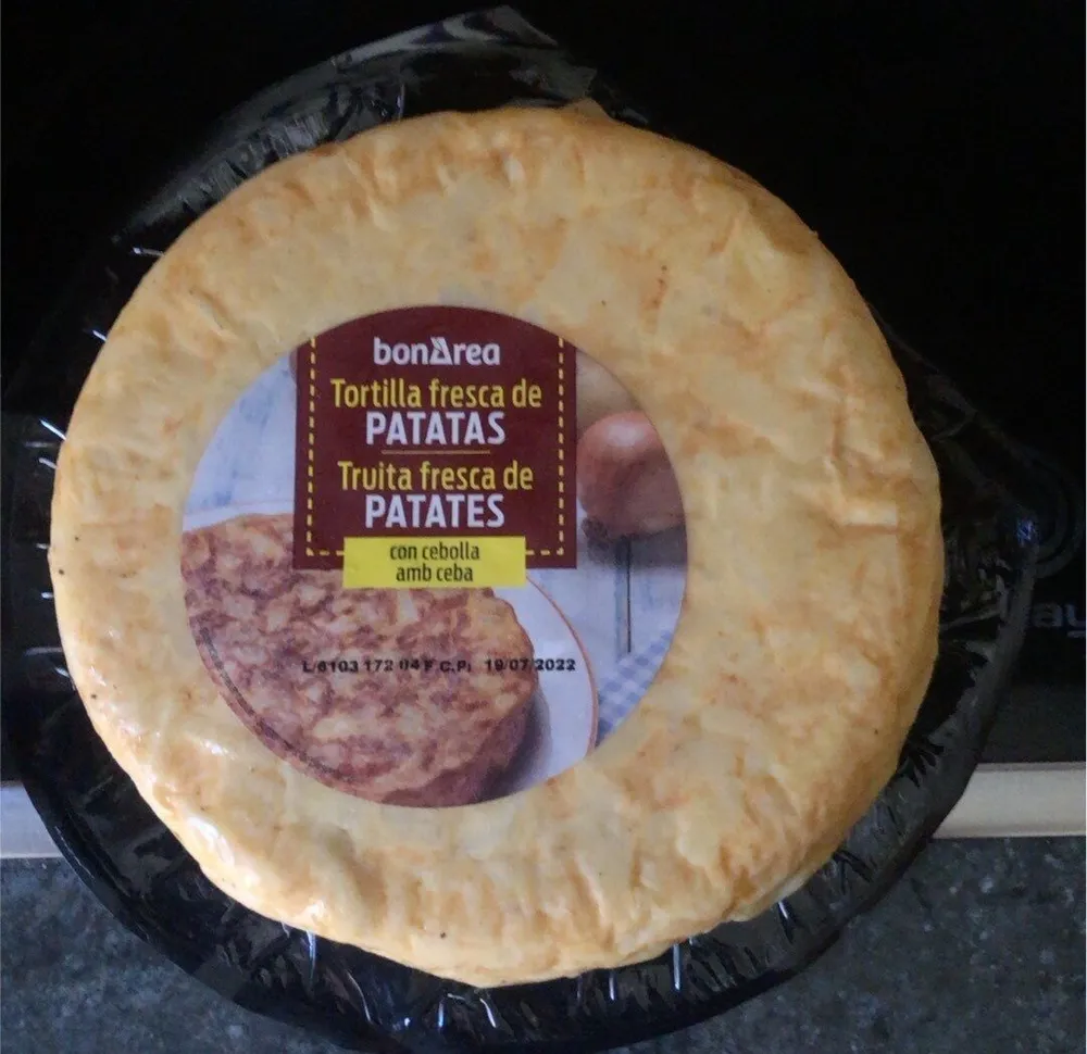 Tortilla de patata con cebolla