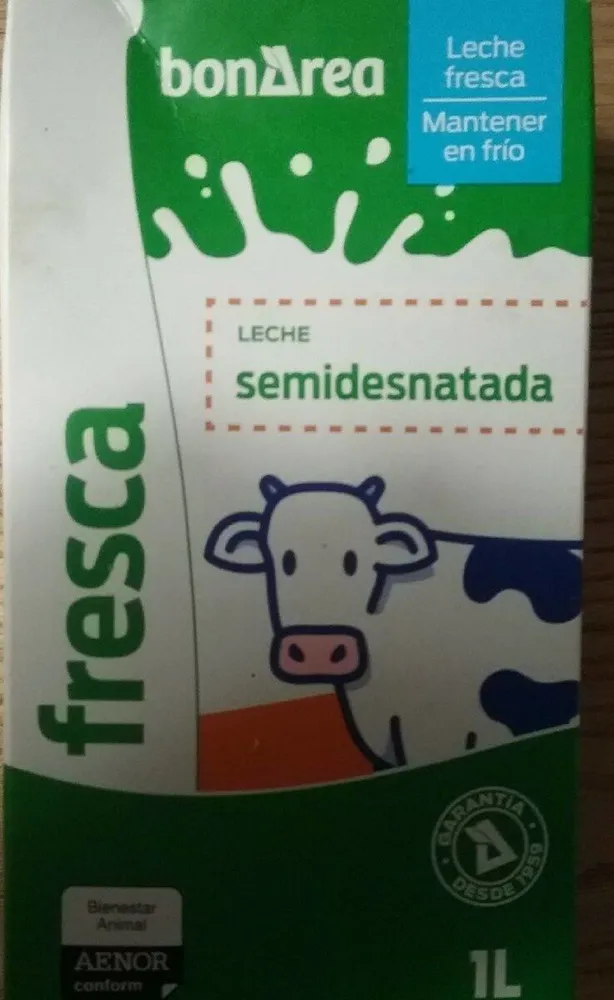 Leche fresca semidesnatada