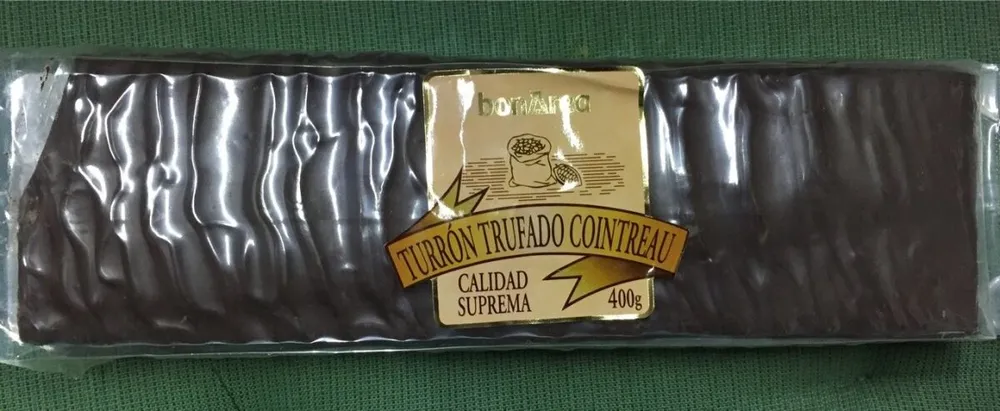 Turrón trufado cointreau