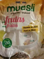 Muesli crujiente con frutas