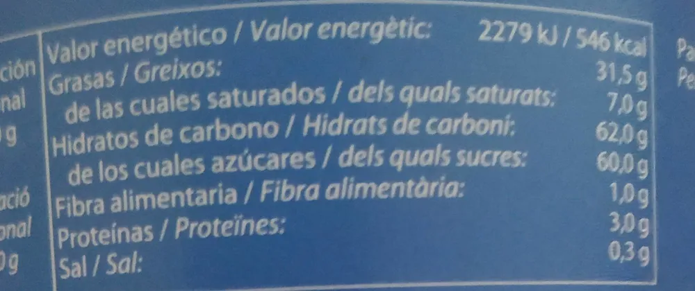 Crema de cacao con avellanas