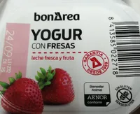 Yogur con fresas