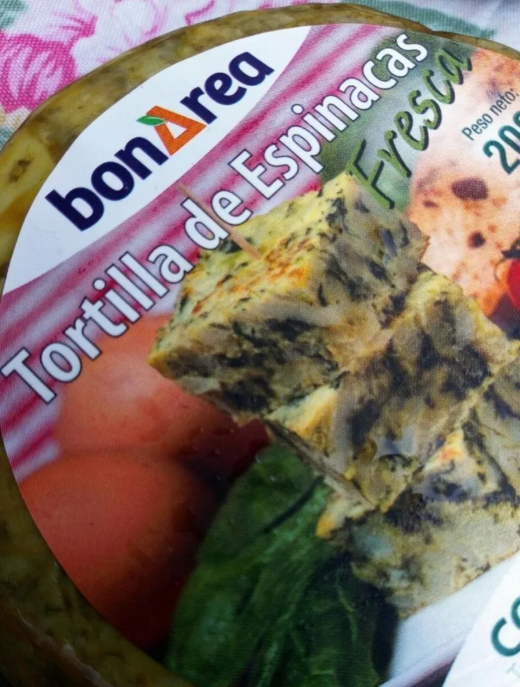 Tortilla de espinacas con patata