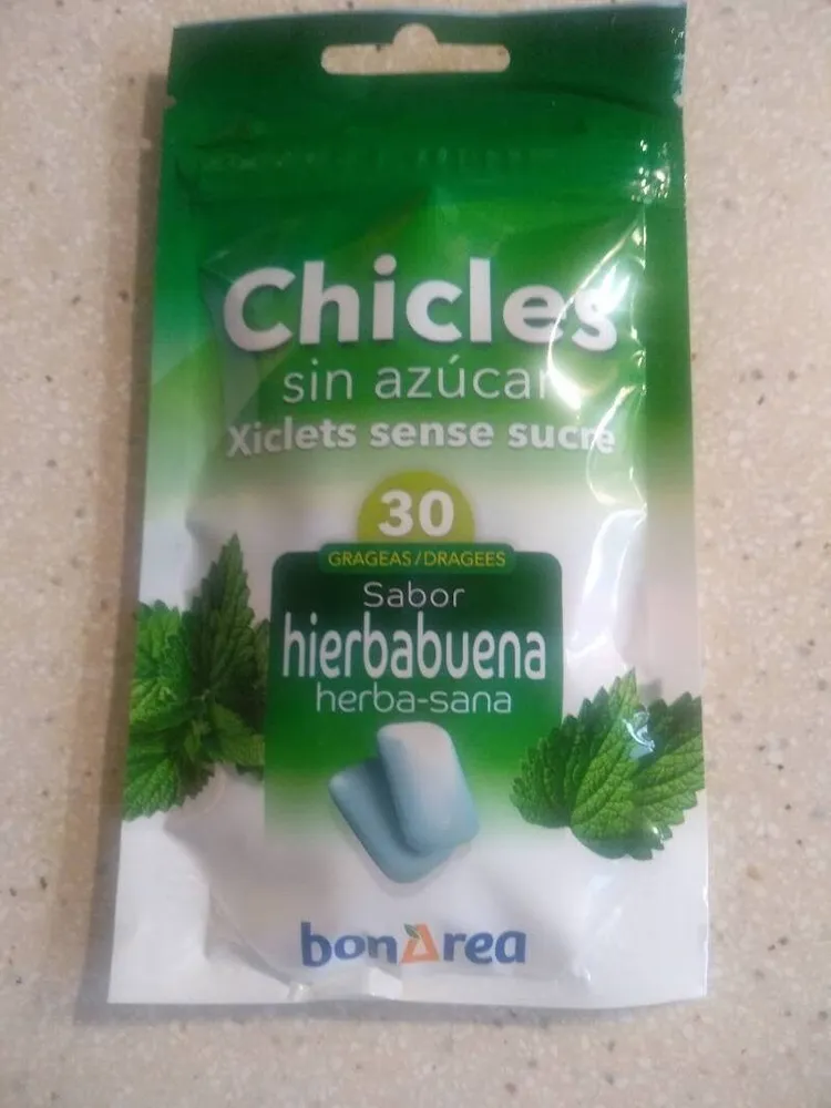 Chicles sin azúcar sabor hierbabuena