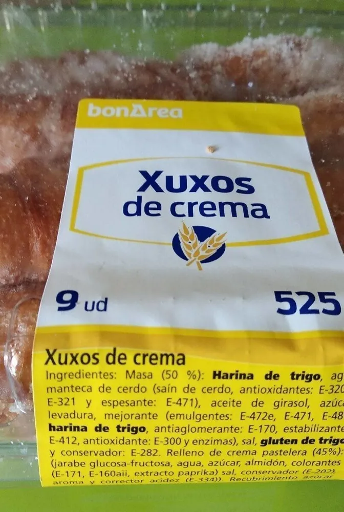 Xuxos de crema