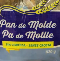 Pan de molde sin corteza