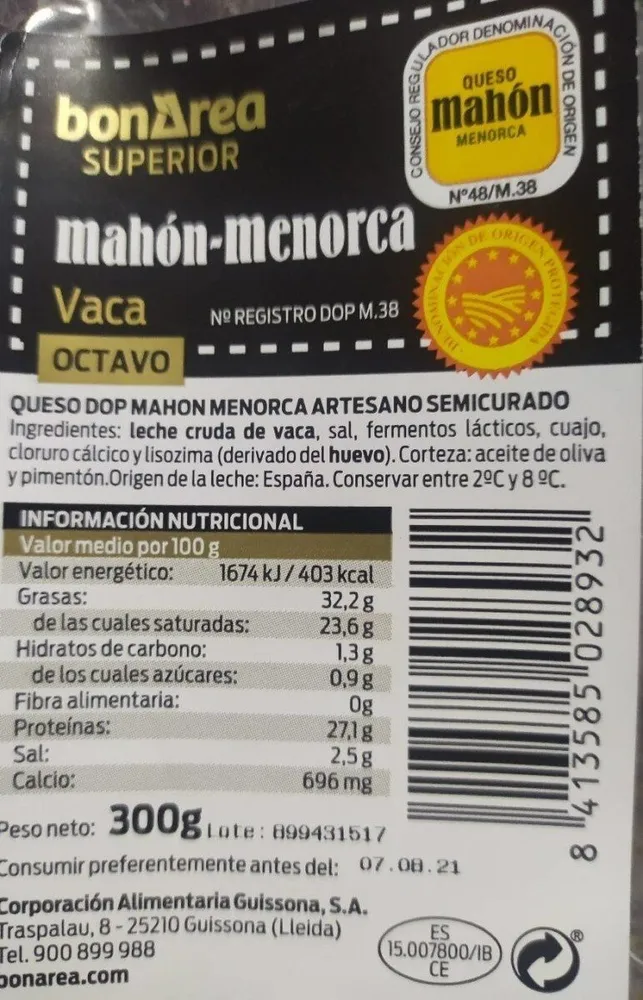 Queso mahon