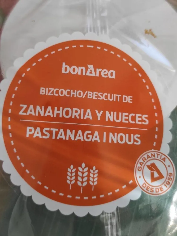 Bizcocho de zanahoria y nueces