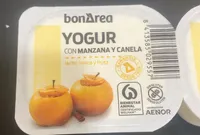 Yogur con manzana y canela