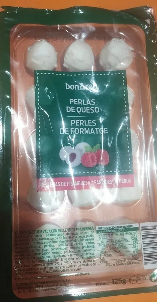 Perlas de queso