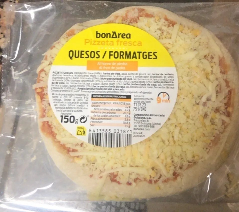 Pizzeta fresca formate