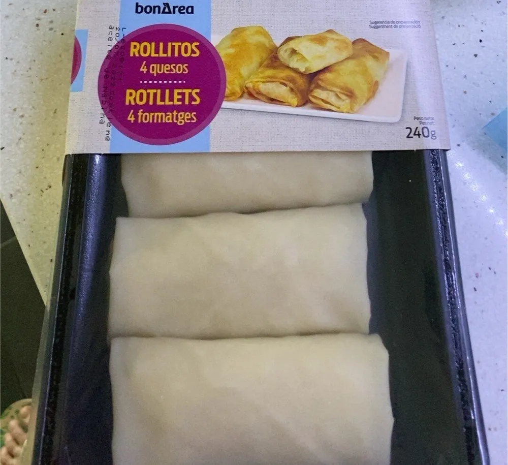 Rollitos 4 quesos