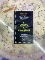 Pizza fresca 5 formatges