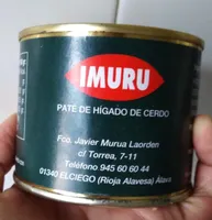 Imuru  paté de hígado de cerdo
