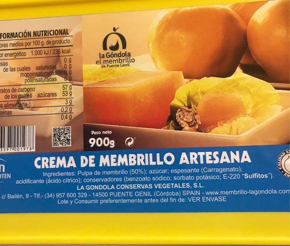 Crema de membrillo artesana