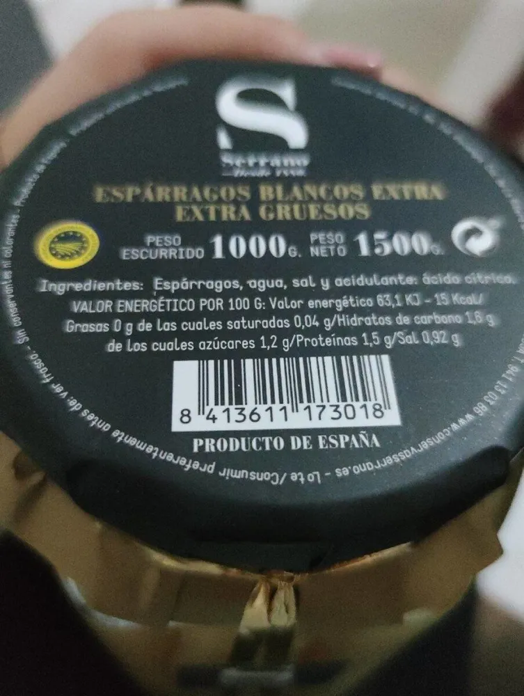 Espárragos Blancos Extra Extra Gruesos