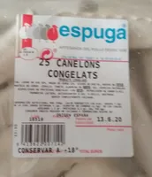 25 canelons congelats