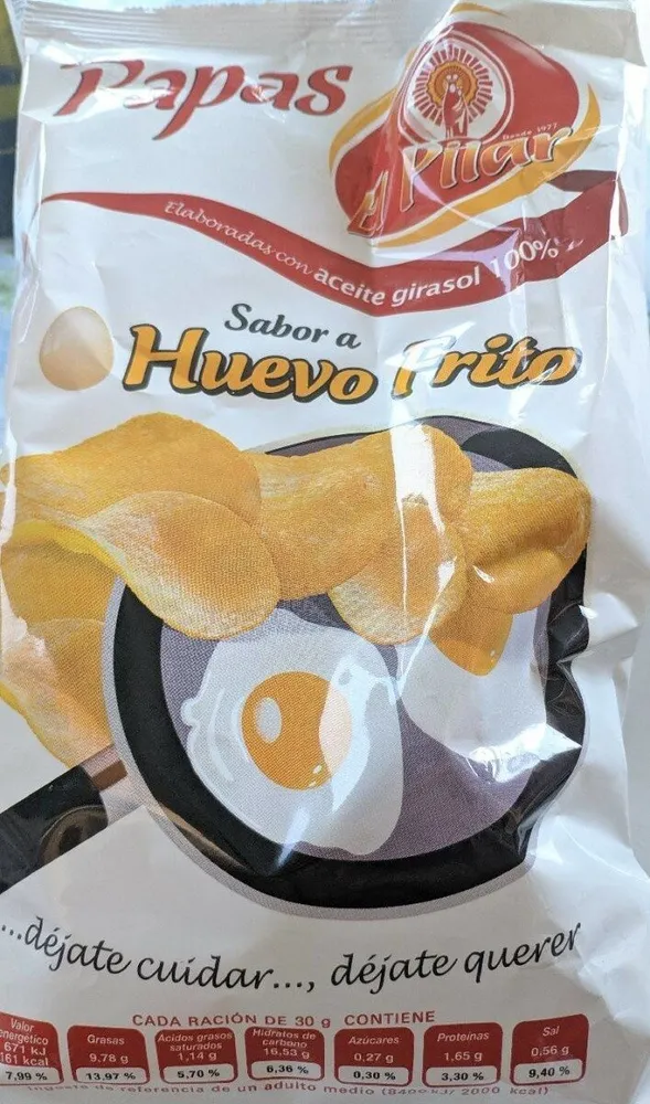 Papas sabor à huevo frito