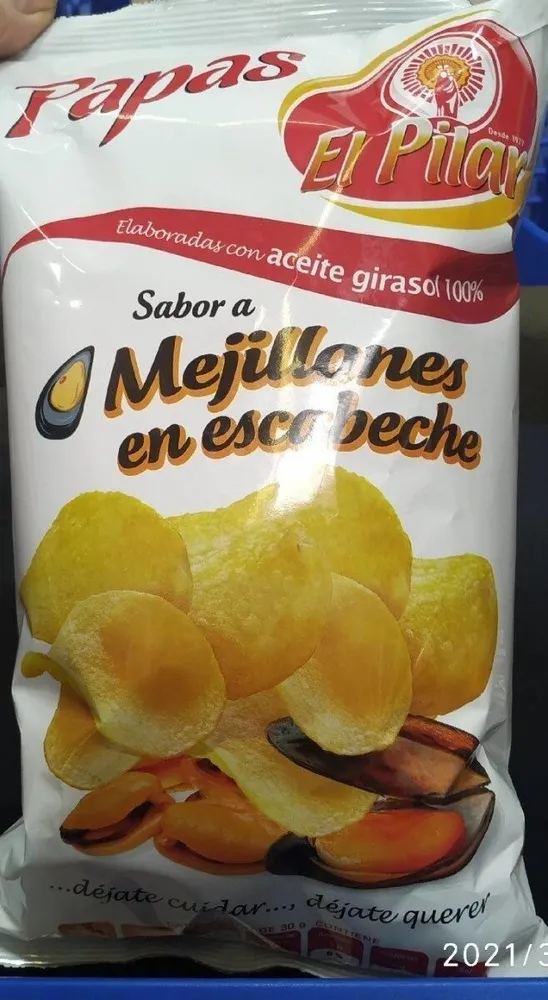 PATATAS FRITAS SABOR MEJILLÓN ESCABECHE